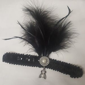 Custom made flapper girl sequin head band